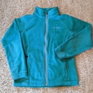 COLUMBIA Girls Fleece Full Zip Up Large 14/16
